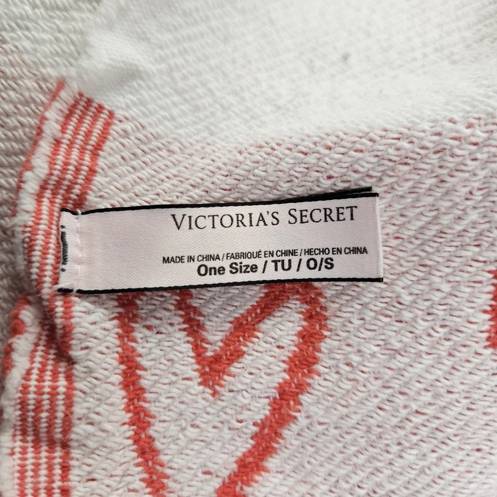 Victoria's Secret Beach Towel Blanket Fringed Vintage 60